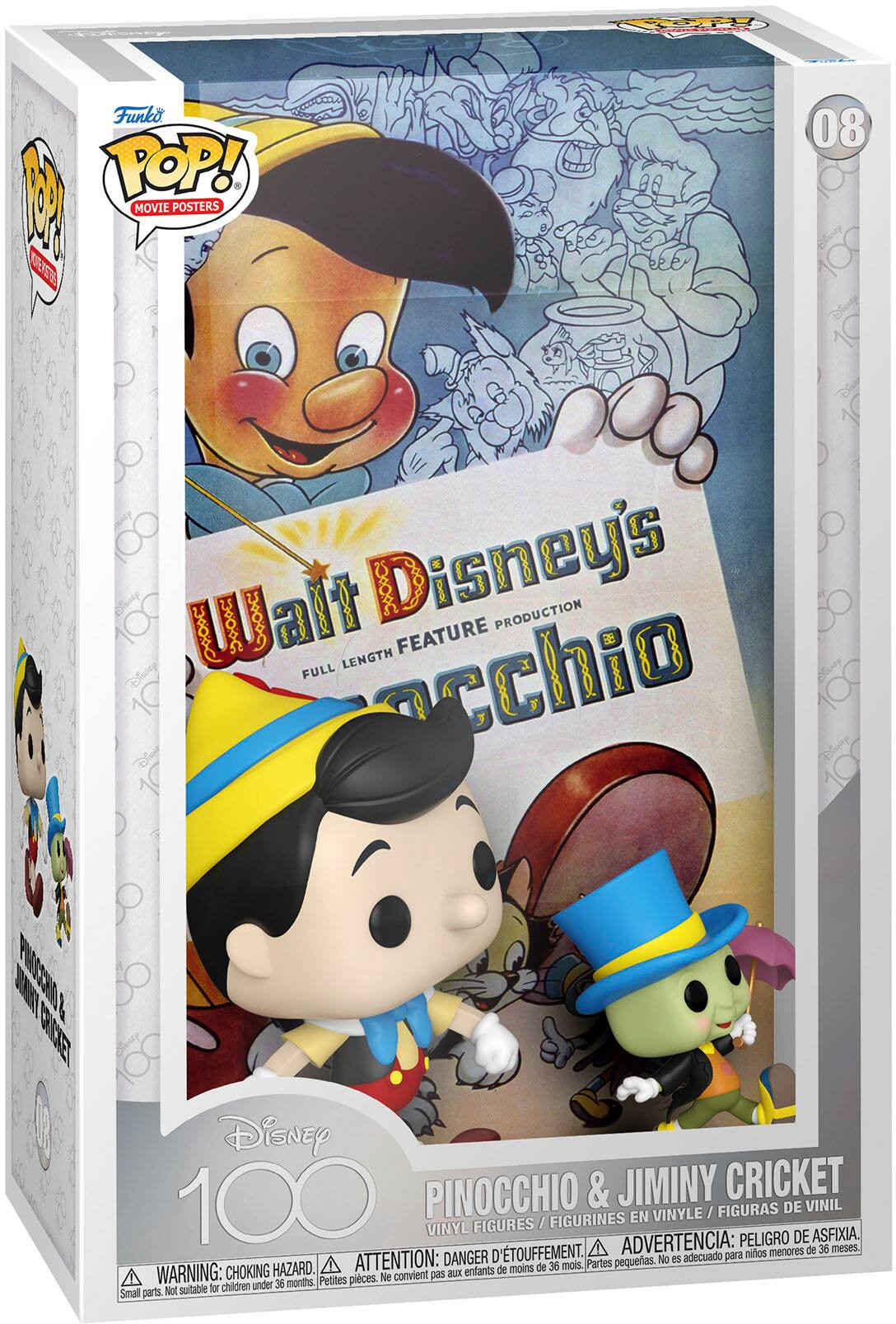 Funko POP! Movie Posters: Disney 100- Pinocchio and Jiminy Cricket 67579 - Best Buy | Best Buy U.S.