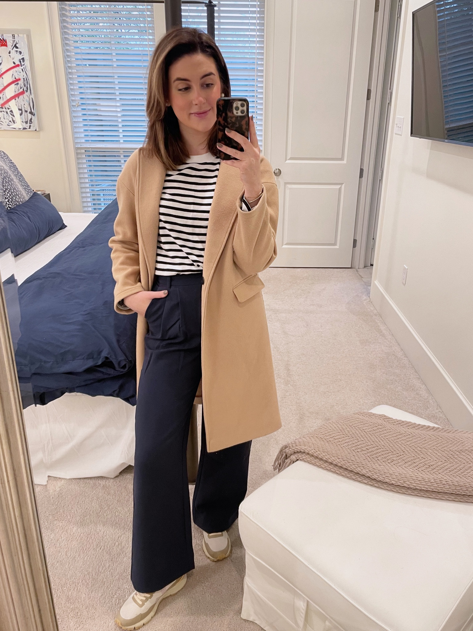 Love a navy and camel mix 😍 
Softest t-shirt and great work or everyday trousers! 

#LTKstyletip #LTKunder100 #LTKFind