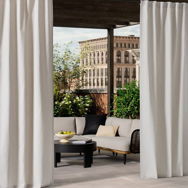 Sunbrella® Indoor/Outdoor Curtain | West Elm (US)