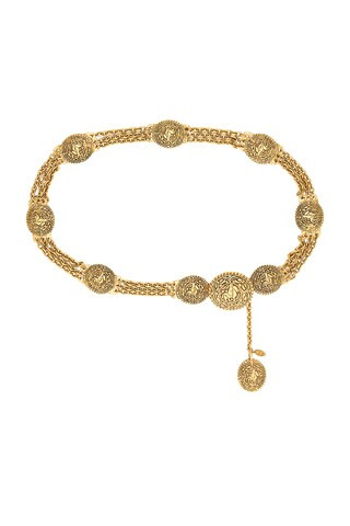 chanel Chanel Coco Mark Chain Belt in Gold - Metallic Gold. Size all. | FWRD 