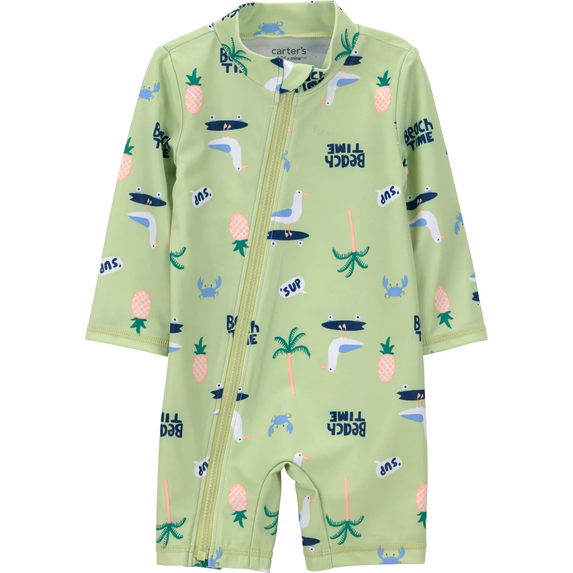 Carter's Child of Mine Baby Rash Guard Swimsuit, One-Piece, Sizes 0/3-18 Months | Walmart (US)