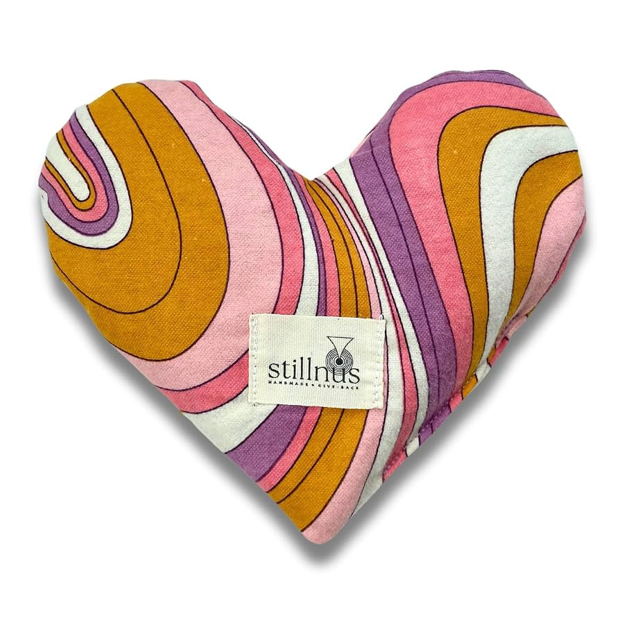 Handmade Heart-Shaped Eye Pillow - Weighted Organic Lavender & Flax Seed For Yoga and Meditation,... | Amazon (US)