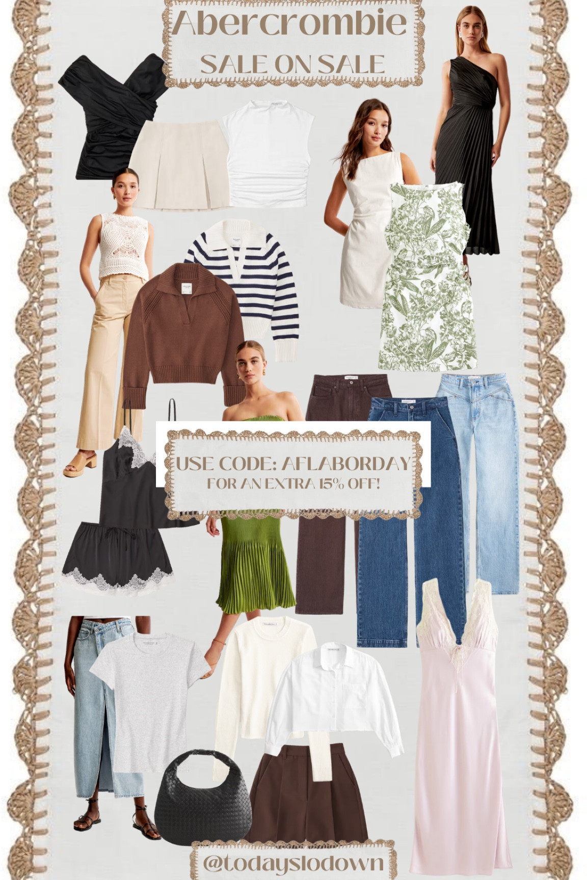 Alert alert! Major Abercrombie Labor Day sale going on. You know you want to!!! I picked my favorite pieces from the sale and put them all in one spot for you! 

#abercrombiesale #summersale #saleonsale #workwear #labordaystyle #fallfashion #fallstyle #itgirlstyle #denimskirt #trendinglooks #backtoschool #coastalstyle #coastalcowgirl #chocolatebrown #widelegjeans #linen #weddingguest



#LTKsalealert #LTKSeasonal #LTKSale