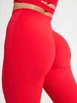 Aggressive Scrunch Legging - Salsa Red | Buffbunny