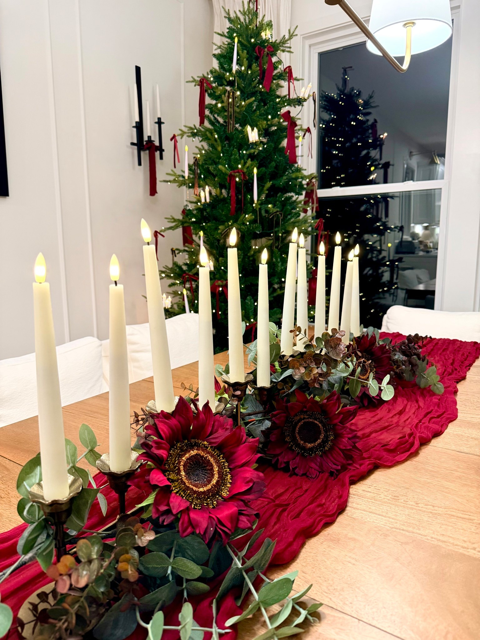 A holiday tablescape is meant to be shared with friends and family. I kept my space festive with adding a tree in the corner. 

#LTKFindsUnder100 #LTKHome #LTKHoliday