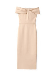 Milano Knit Off the Shoulder Dress | St. John Knits