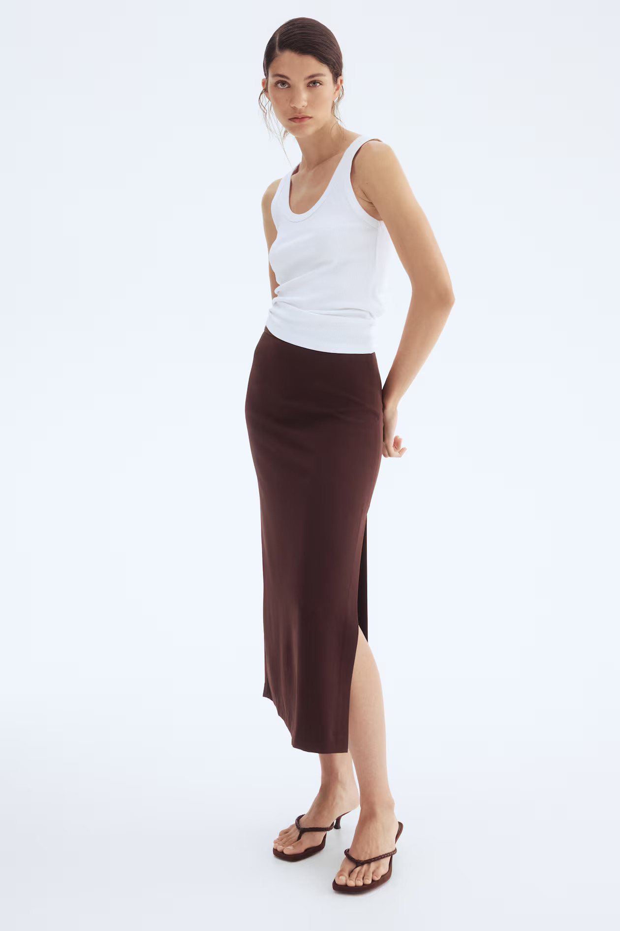 Rok met zijsplit | H&M (DE, AT, CH, NL, FI)