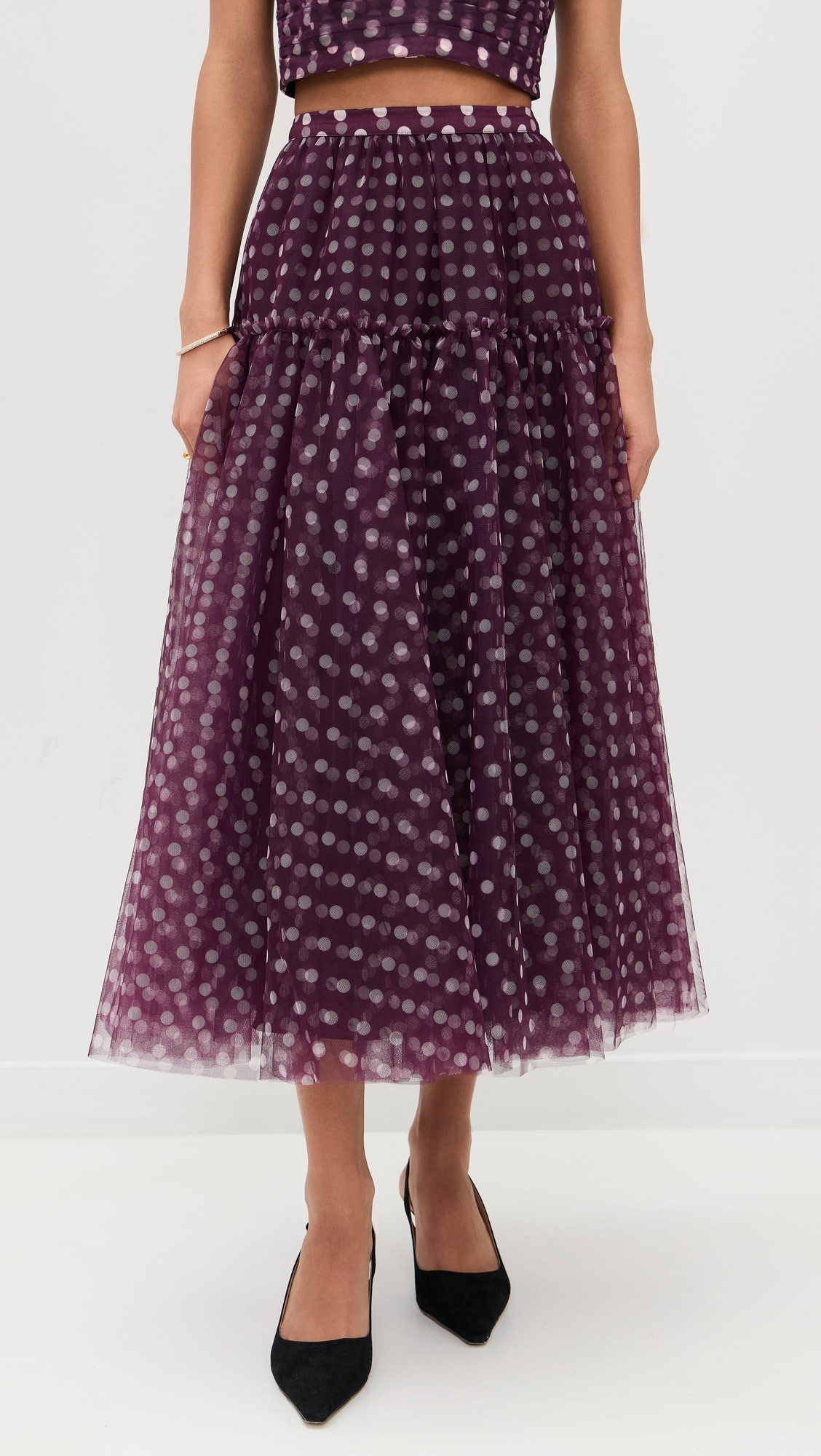 Camille Polka Dot Selly Skirt | Shopbop