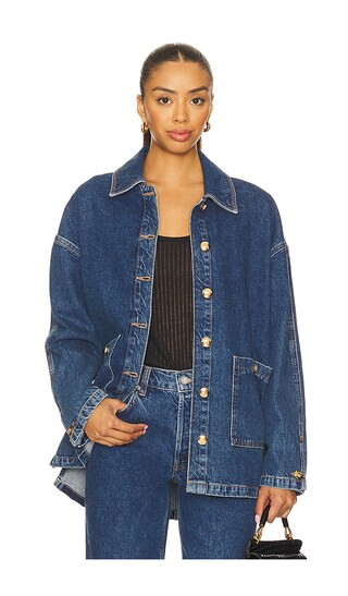 Luca Jacket in Clean Indigo Denim | Revolve Clothing (Global)