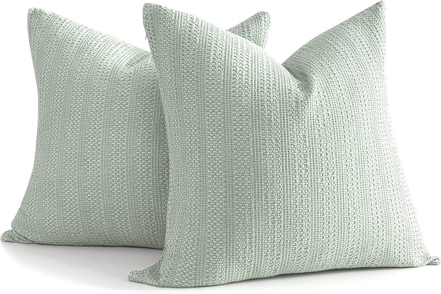 26x26 Pillow Covers Boho Euro Shams Set of 2 Decorative Throw Pillow Covers Cotton Large Square P... | Amazon (US)