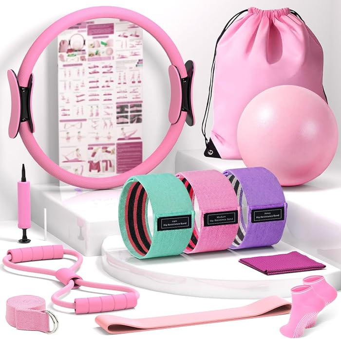 Pilates Kit for Home Workout, All-in-One Yoga Pilates Equipment with 14.5" Pilate Ring and Small ... | Amazon (US)