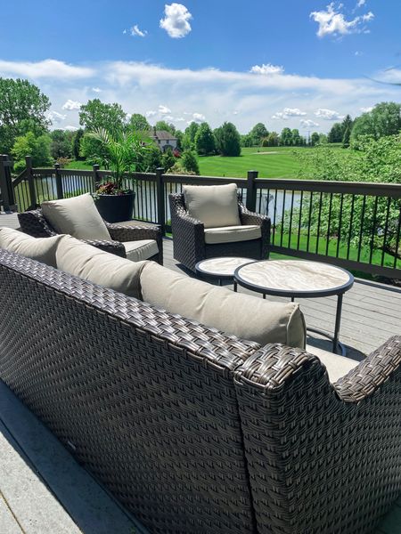 It’s patio season!! 😍 We have been loving this set. The chairs rock and swivel. Covers included as well  

#LTKSeasonal #LTKHome