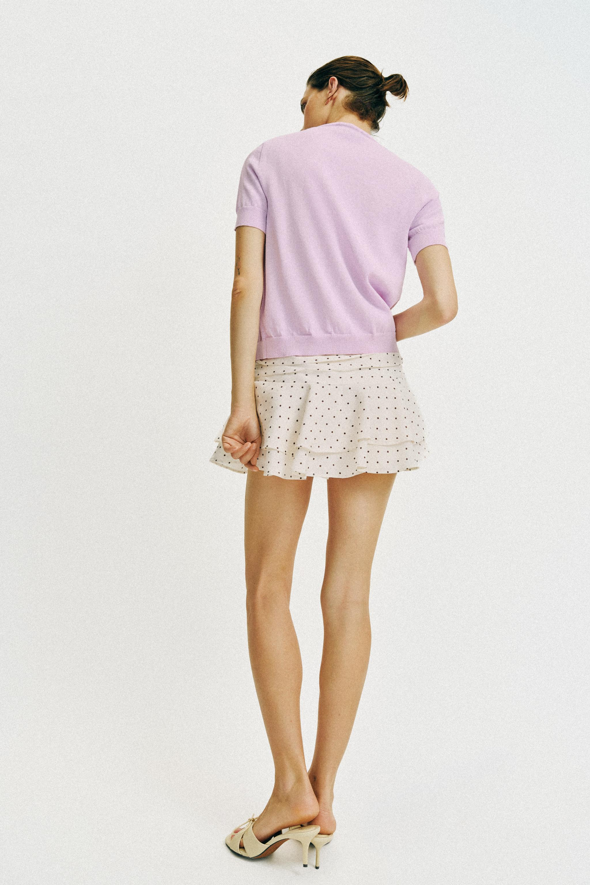 RUFFLED POLKA DOT SKORT | Zara US
