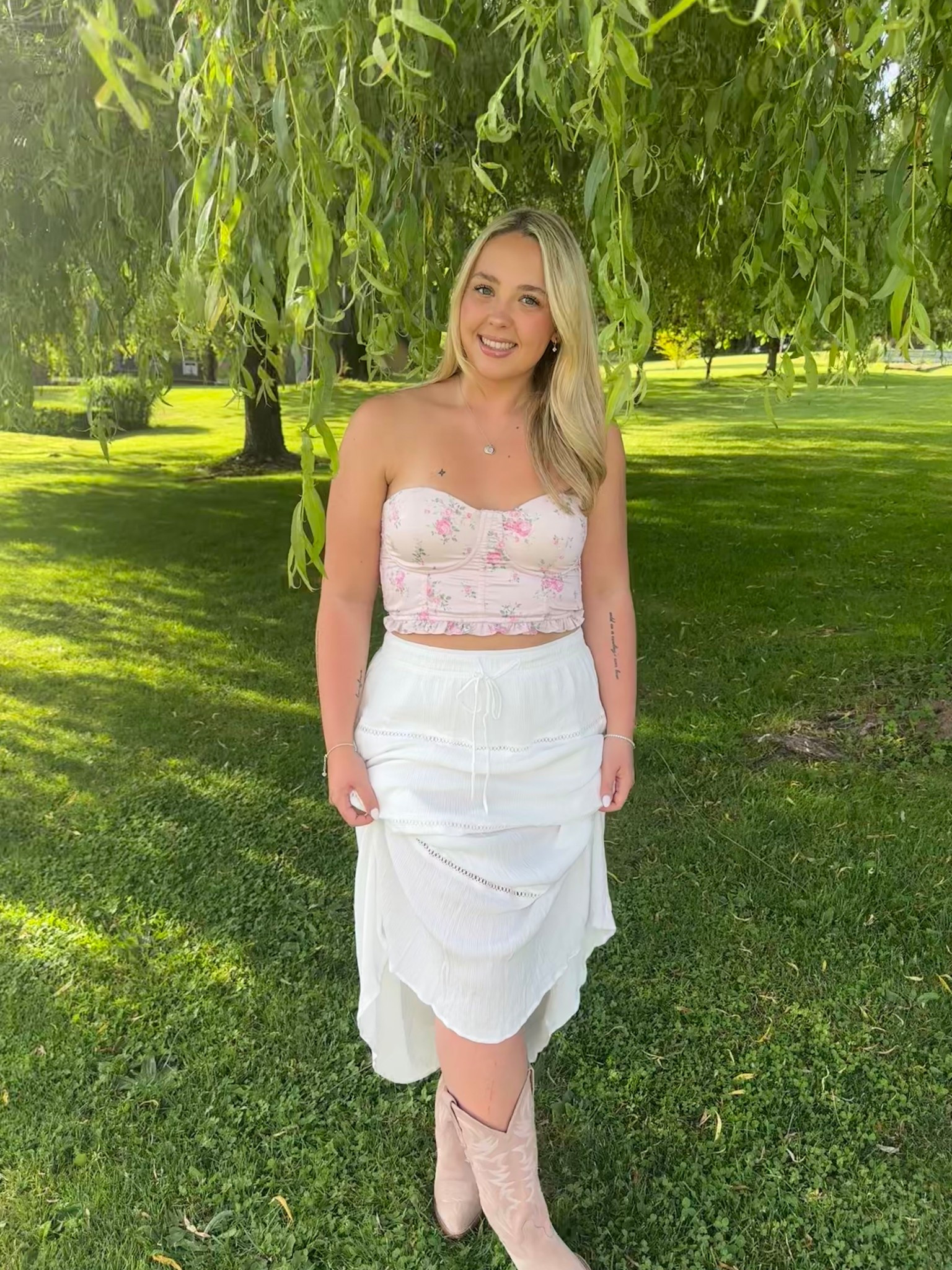 summer outfit inspo 🩷✨💐🌾🤍 top is Altar’d State and boots are Idyllwind ! 

#LTKcanada #LTKbeauty #LTKsummer