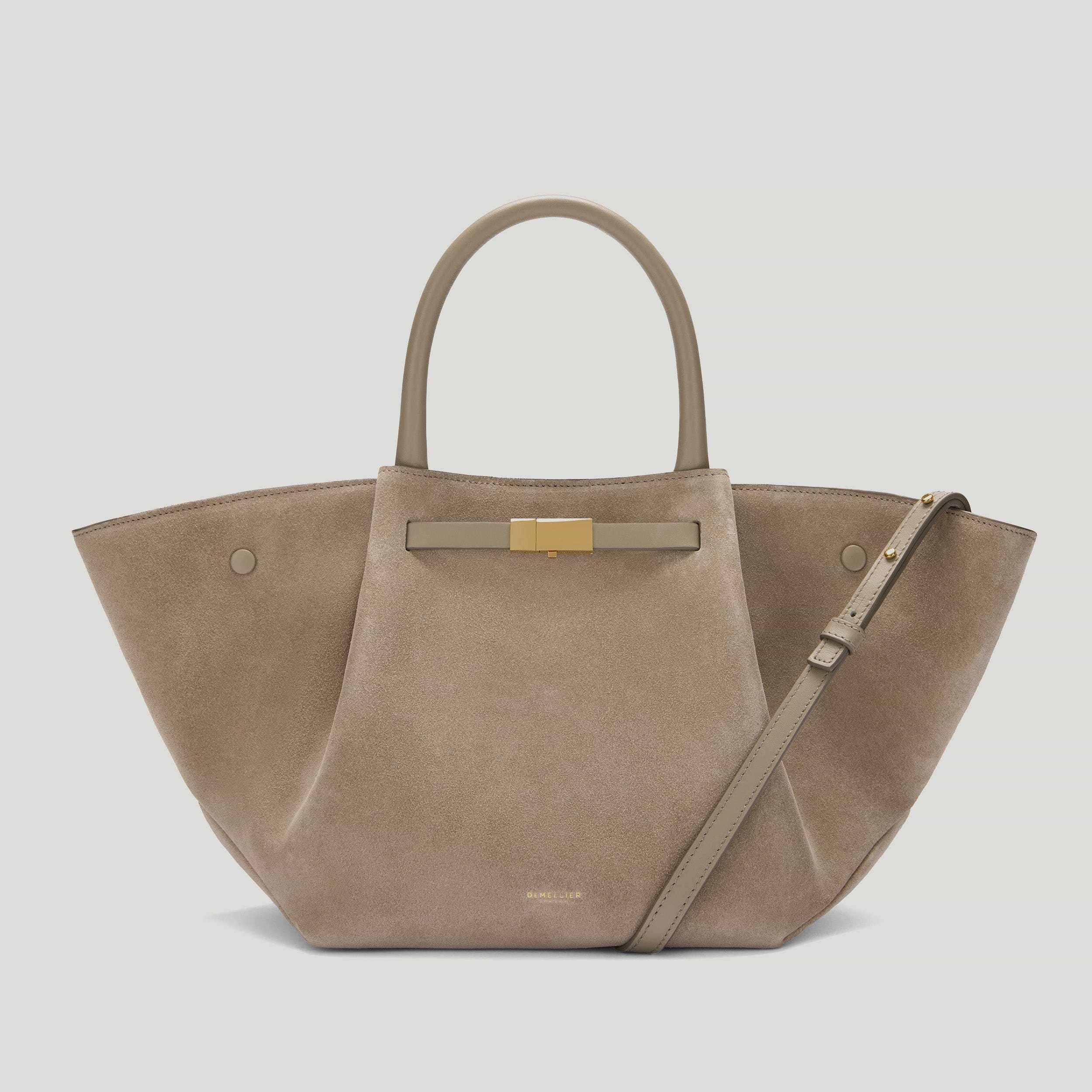 The Midi New York | Light Taupe Suede | DeMellier | DeMellier