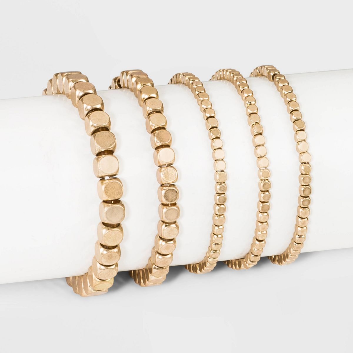 Metal Multi-Strand Bracelet Set 5pc - Universal Thread™ Gold | Target