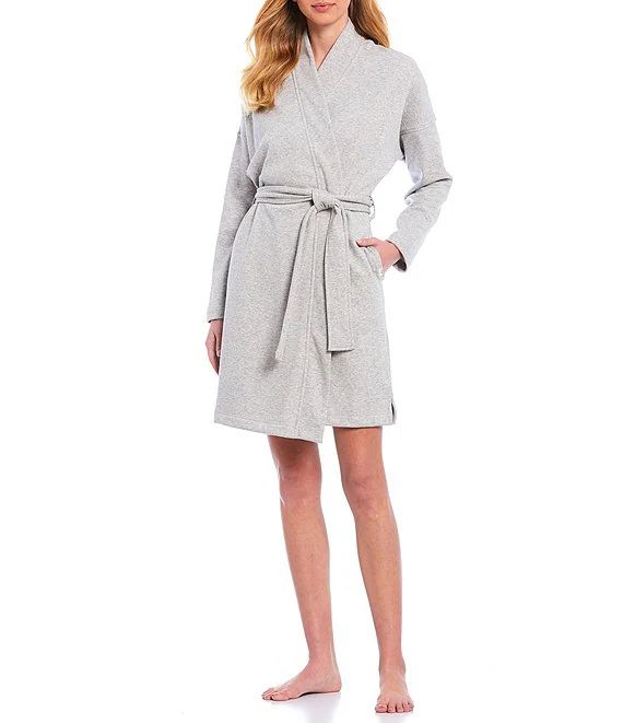 UGG® Braelyn II Solid Knit Fleece Short Wrap Cozy Robe | Dillard's