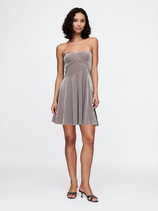 Strapless Velvet Mini Dress | Gap (US)