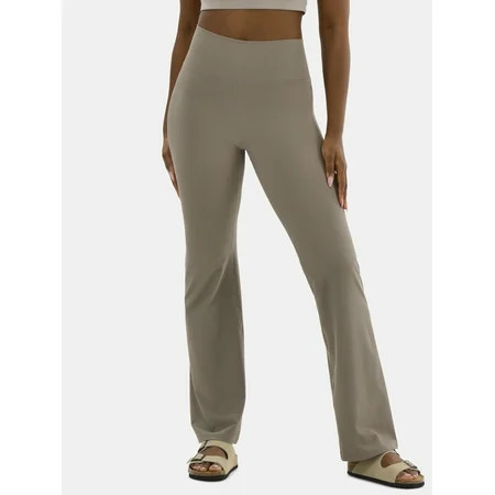 Avia Women's Ribbed SoftSculpt Flare Active Leggings with UPF 50, Sizes XS-XXXL | Walmart (US)