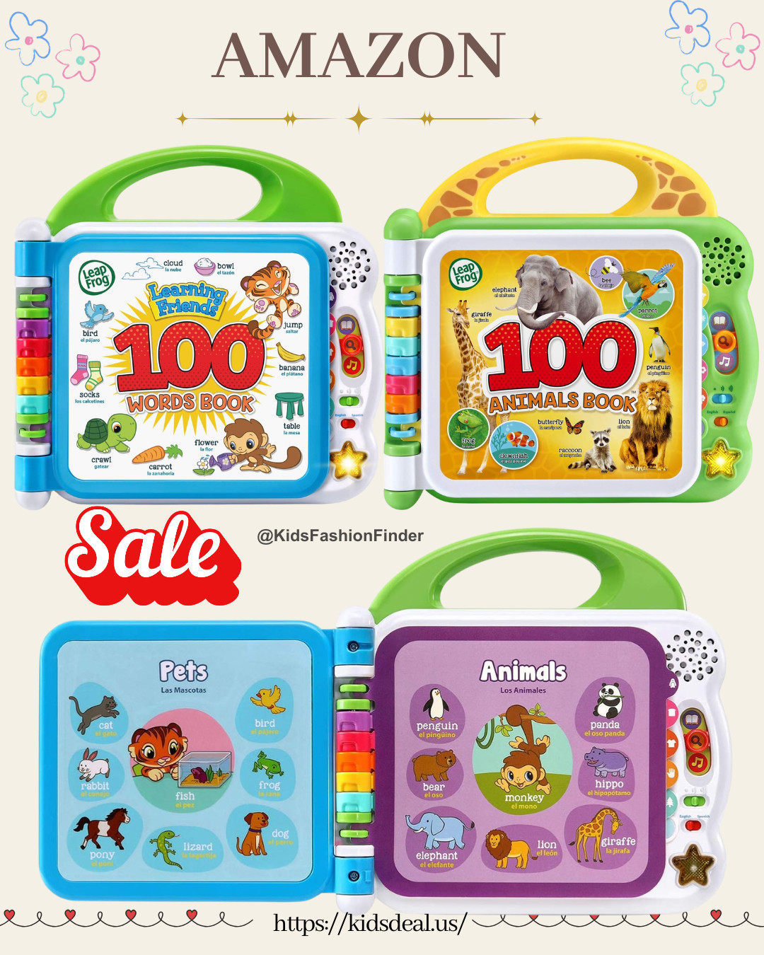 📚✨ LeapFrog 100 Words Book = Toddler Favorite!

A fun, interactive way to learn first words 💛
Tap the pictures to hear words, sounds & fun facts 🔊

Perfect for building vocabulary + early learning skills 👶✨
A must-have for toddlers!

#LeapFrog #100WordsBook #ToddlerLearning #EducationalToys #FirstWords #InteractiveBooks #MontessoriPlay #MomFinds #AmazonFinds #ToddlerActivitie 

 

#LTKSaleAlert #LTKTravel #LTKBaby