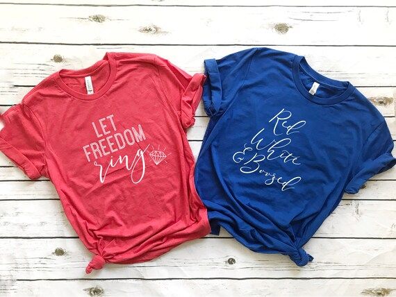 Fourth of July Bachelorette Party Shirts. Memorial Day Weekend Shirts. Let Freedom Ring. 4th of J... | Etsy (US)