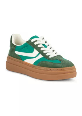 Steve Madden Women's Dodge Sneakers, Green, 9M | Belk