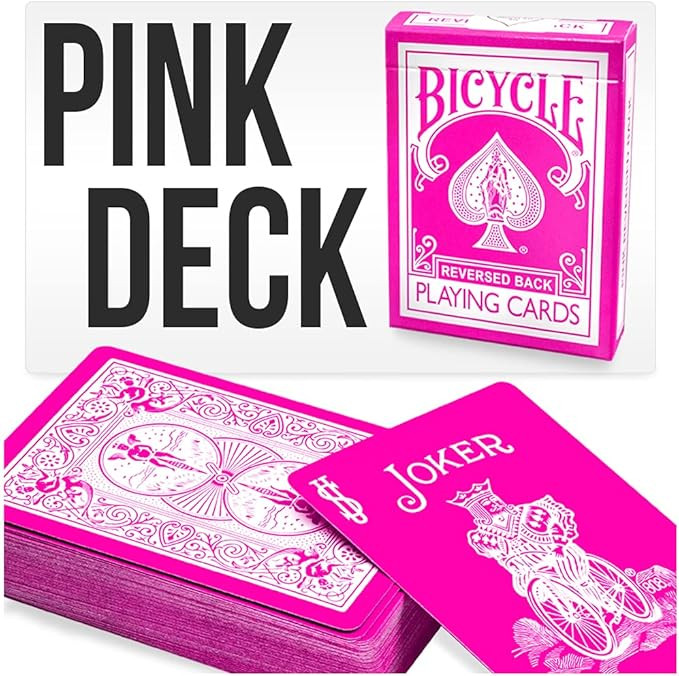Magic Makers Pink Bicycle Playing Cards Deck | Amazon (US)