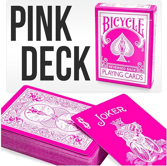 Pink Bicycle Playing Cards Deck by Magic Makers | Amazon (US)