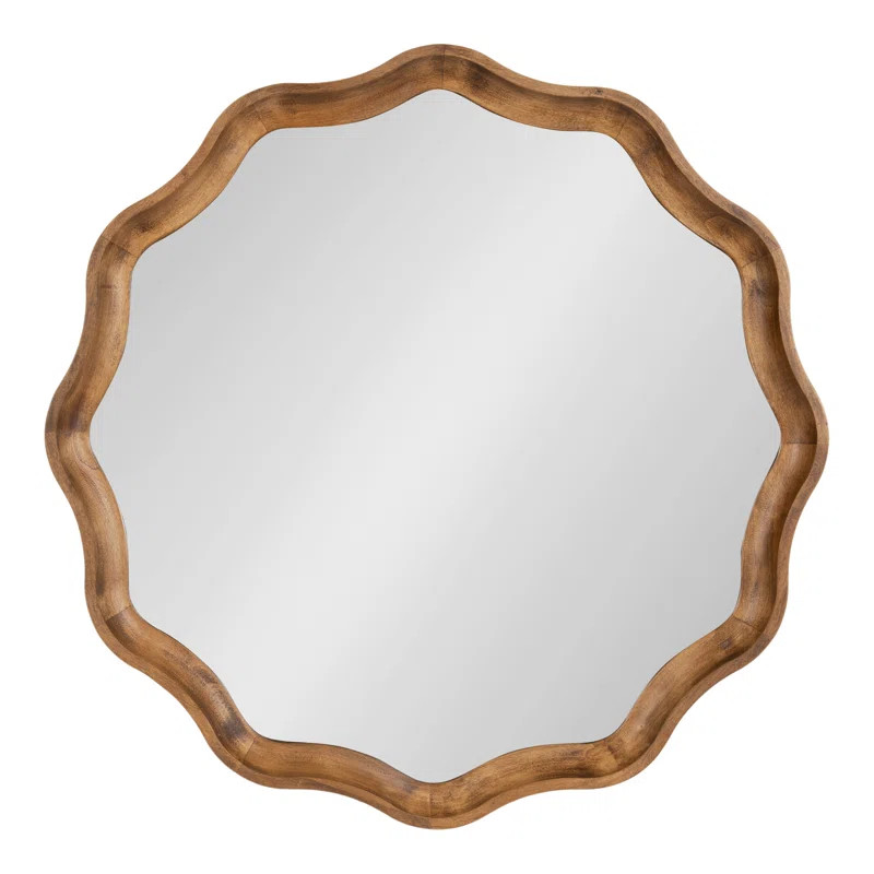 Canonbury Wood Scalloped Wall Mirror | Wayfair North America