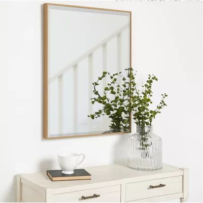 Logsdon Traditional Accent MIrror Mercury Row Finish: Natural Teak, Size: 24.5" x 18.5 | Wayfair North America