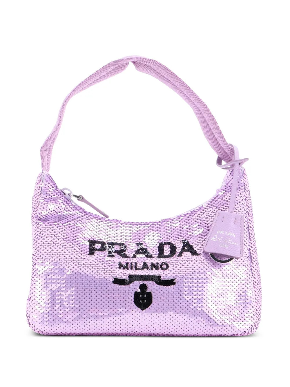 Prada Pre-Owned Re-Edition 2000 Sequins Mini hobo bag - Purple | Farfetch Global