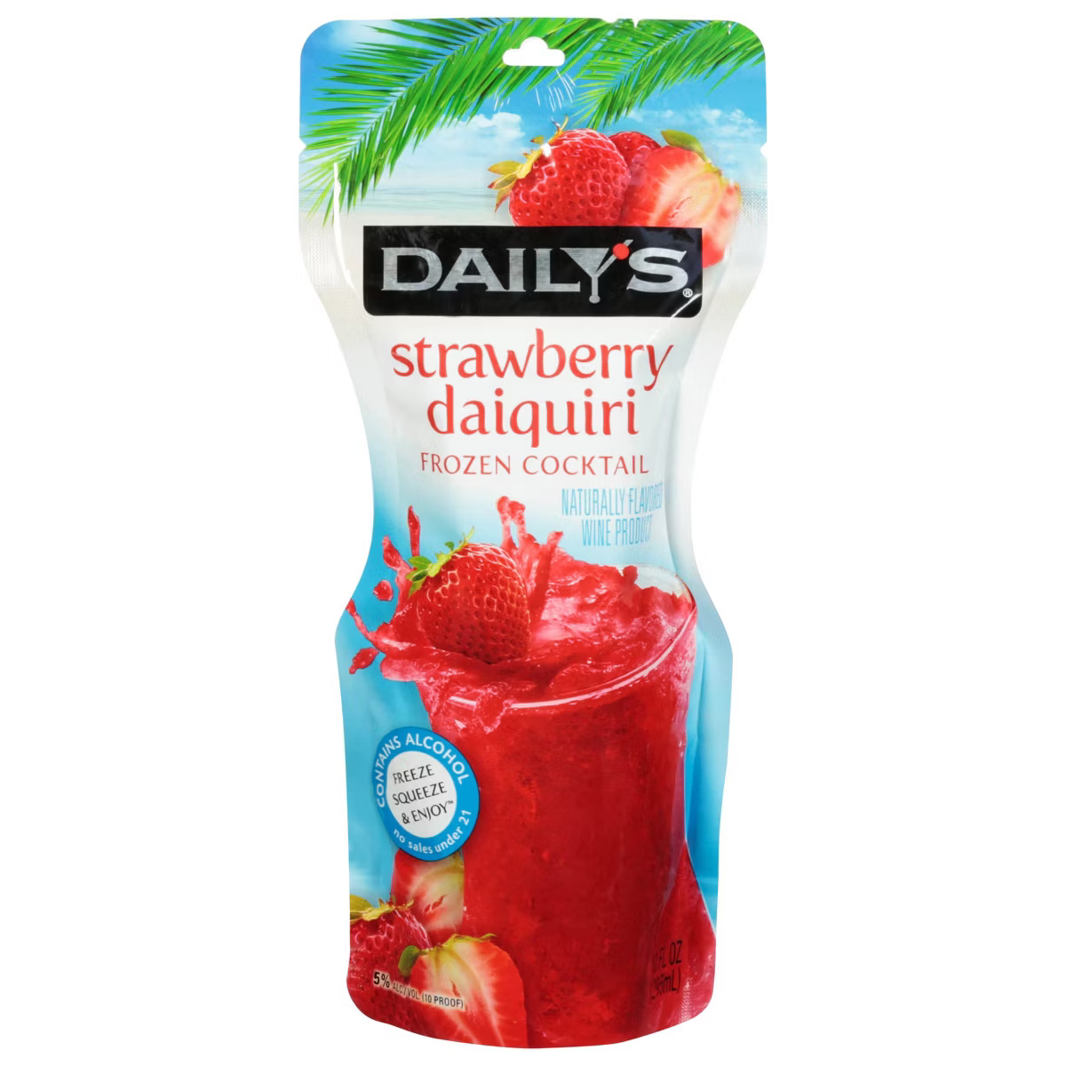 Daily's Strawberry Daquiri Frozen Cocktail - 10 fl oz Pouch | Target