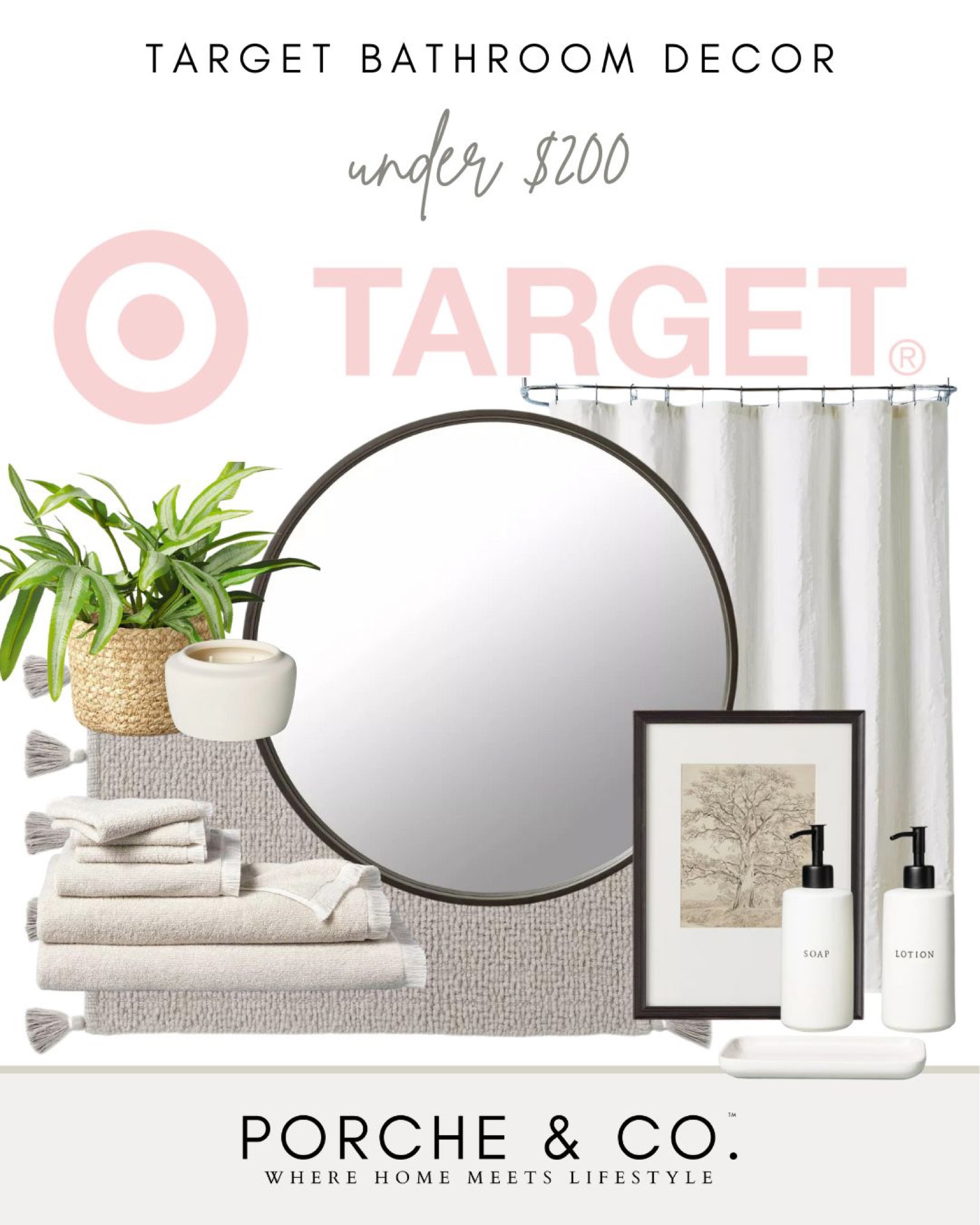 Target bathroom decor, bathroom styling, bathroom decor, modern classic bathroom
#visionboard #moodboard #porcheandco

#LTKhome #LTKstyletip #LTKFind