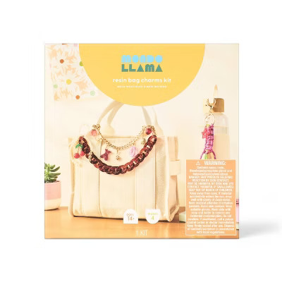 4ct Resin Bag Charms Craft Kit Gift - Mondo Llama™ | Target
