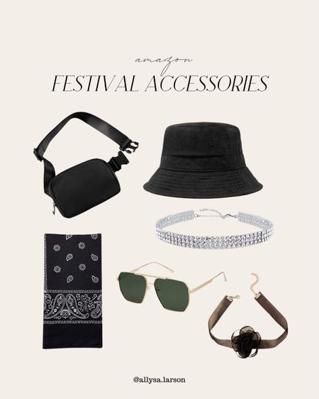 Amazon festival accessories, Coachella outfit, accessories, sunglasses, bucket hat, bandana, Fanny pack

#LTKFestival #LTKFind #LTKfit