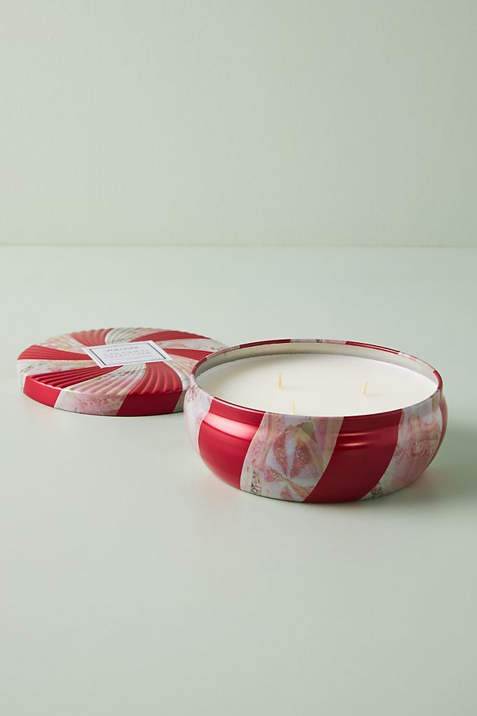 Voluspa Candy Cane Candle Tin | Anthropologie (US)