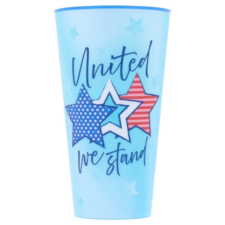 United We Stand Plastic Tumbler, Red/White/Blue, 32 oz, Patriotic by Way To Celebrate - Walmart.c... | Walmart (US)