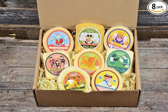 Cheese Bros. Wisconsin Cheese Brotherhood Gift Box | Assorted Gouda, Havarti, Mozzarella and Frat... | Amazon (US)