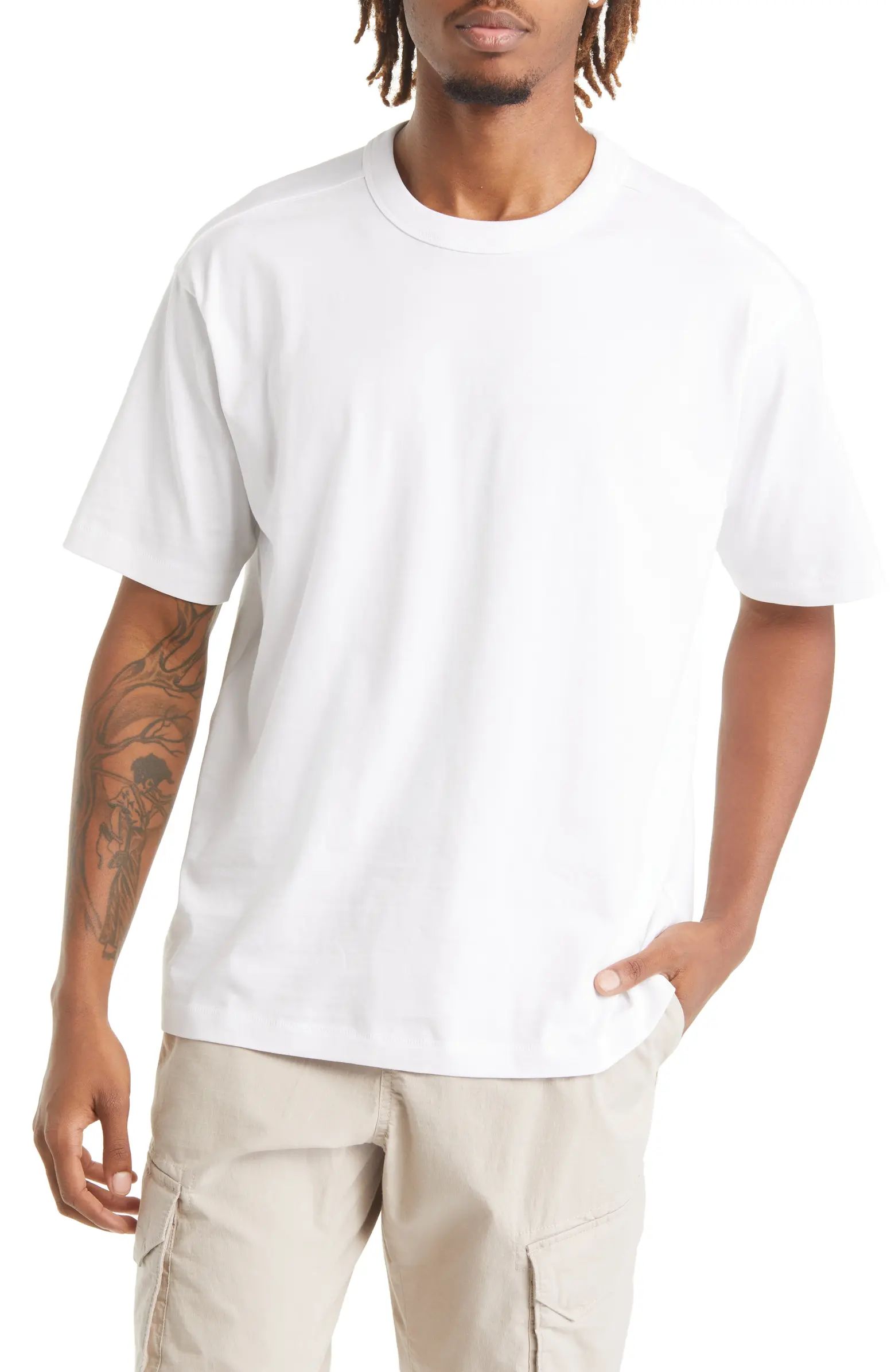 Solid Cotton Crewneck T-Shirt | Nordstrom