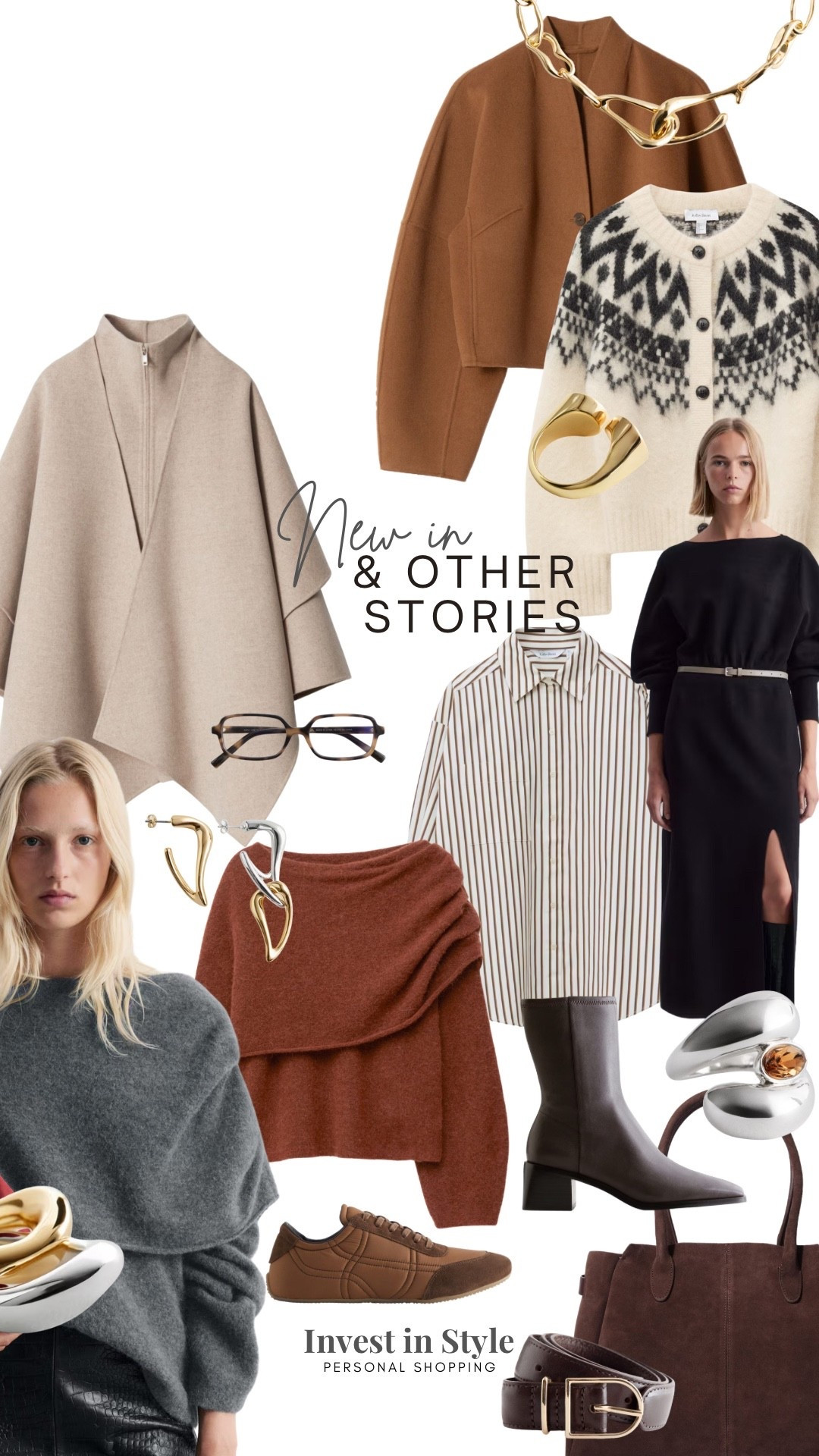 & Other Stories NEW IN 
And some faves … 

My favourite place to shop affordable , good quality & stylish accessories . 
Instant updates , elevators for any look. 
This belt I still believe is best priced and quality on the high street . 
The glasses 👌🏻 
The jewellery - affordable treasure! And the cocktail rings add more to a look than you think 😉

Tailoring and knitwear also strong in here . 

#LTKFashionMonth #LTKautumn #LTKworkwear