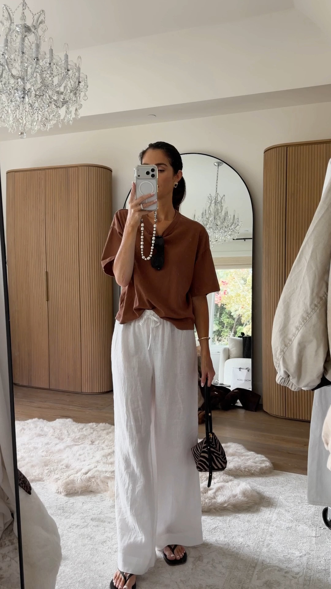 Easy outfit of the day and featuring my new favorite bag! I’m just by of 5-7” wearing the size small tee and small pants  #stylinbyaylin #aylin

#LTKSeasonal #LTKOver40 #LTKootd
