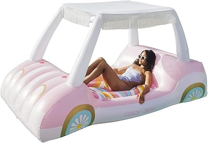 FUNBOY x Malibu Barbie Luxury Golf Cart Summer Pool Float | Amazon (US)