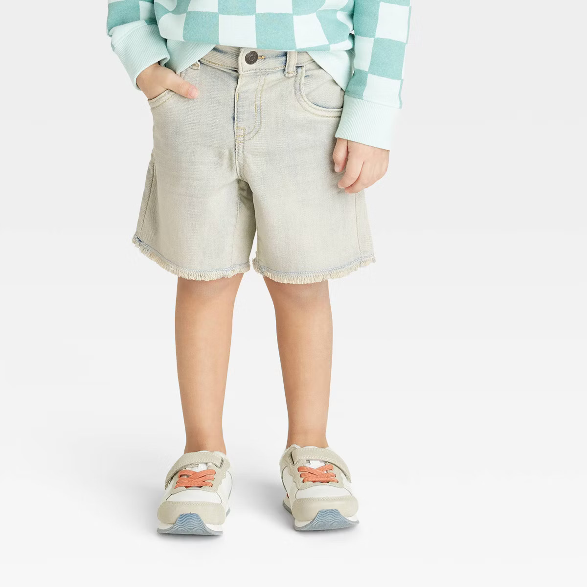 Toddler Boys' Button-Front Pull-On Jean Shorts - Cat & Jack™ | Target