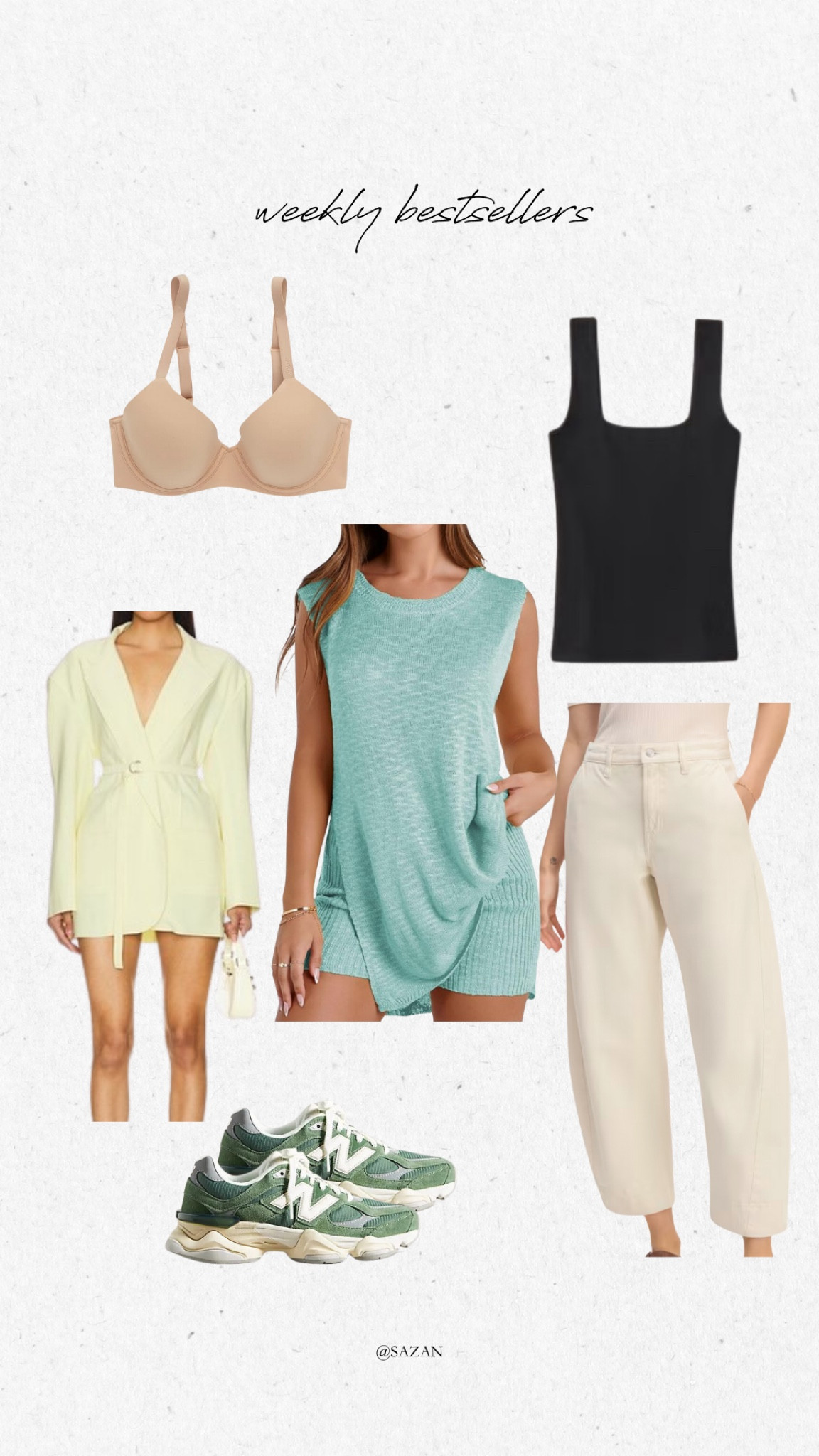 Top sellers this week ✨

#SummerDress#bestbra
#amazonset#newbalance

#LTKxAF #LTKWedding #LTKStyleTip