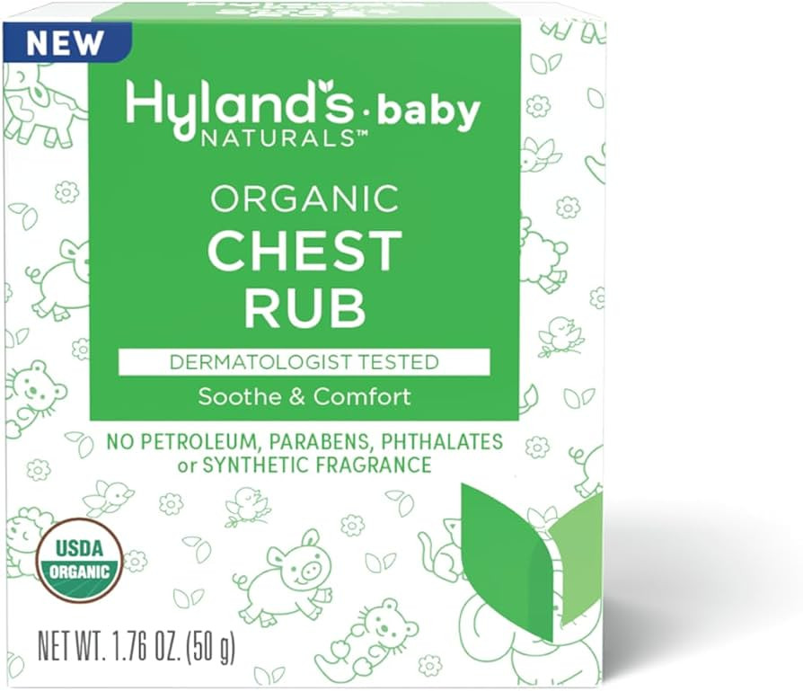 Hyland's Naturals Baby Organic Chest Rub, Soothe & Comfort, with Organic Lavender, Peppermint, & ... | Amazon (US)