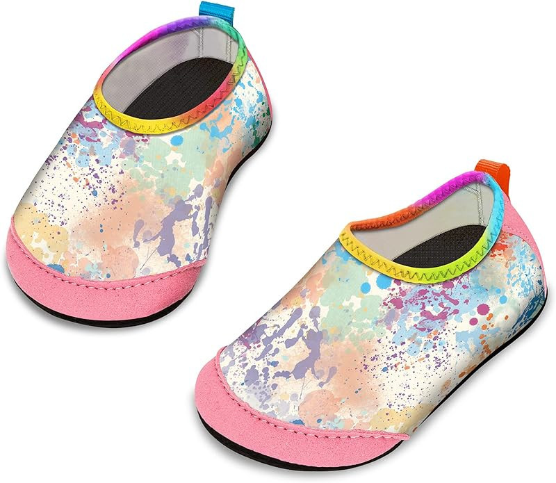 Apolter Baby Boys and Girls Swim Water Shoes Barefoot Aqua Socks Non-Slip for Beach Pool Toddler ... | Amazon (US)