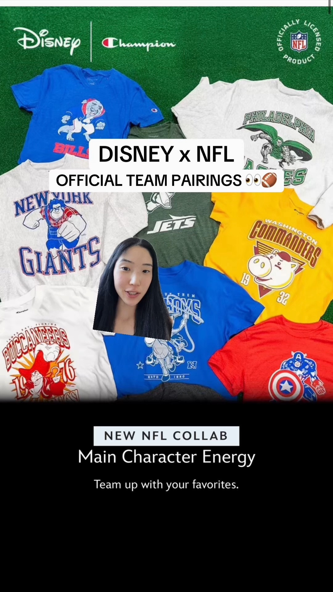 Disney x NFL collection!!🏈✨ Which team pairing is your favorite? 👀

#disney #nfl #football #marvel #fanatics #champion #gameday #footballgame #gamedayoutfit #gamedaystyle #disneyland #disneyworld #mickeymouse #marvel #toystory #disneystyle

#LTKSeasonal #LTKActive #LTKootd