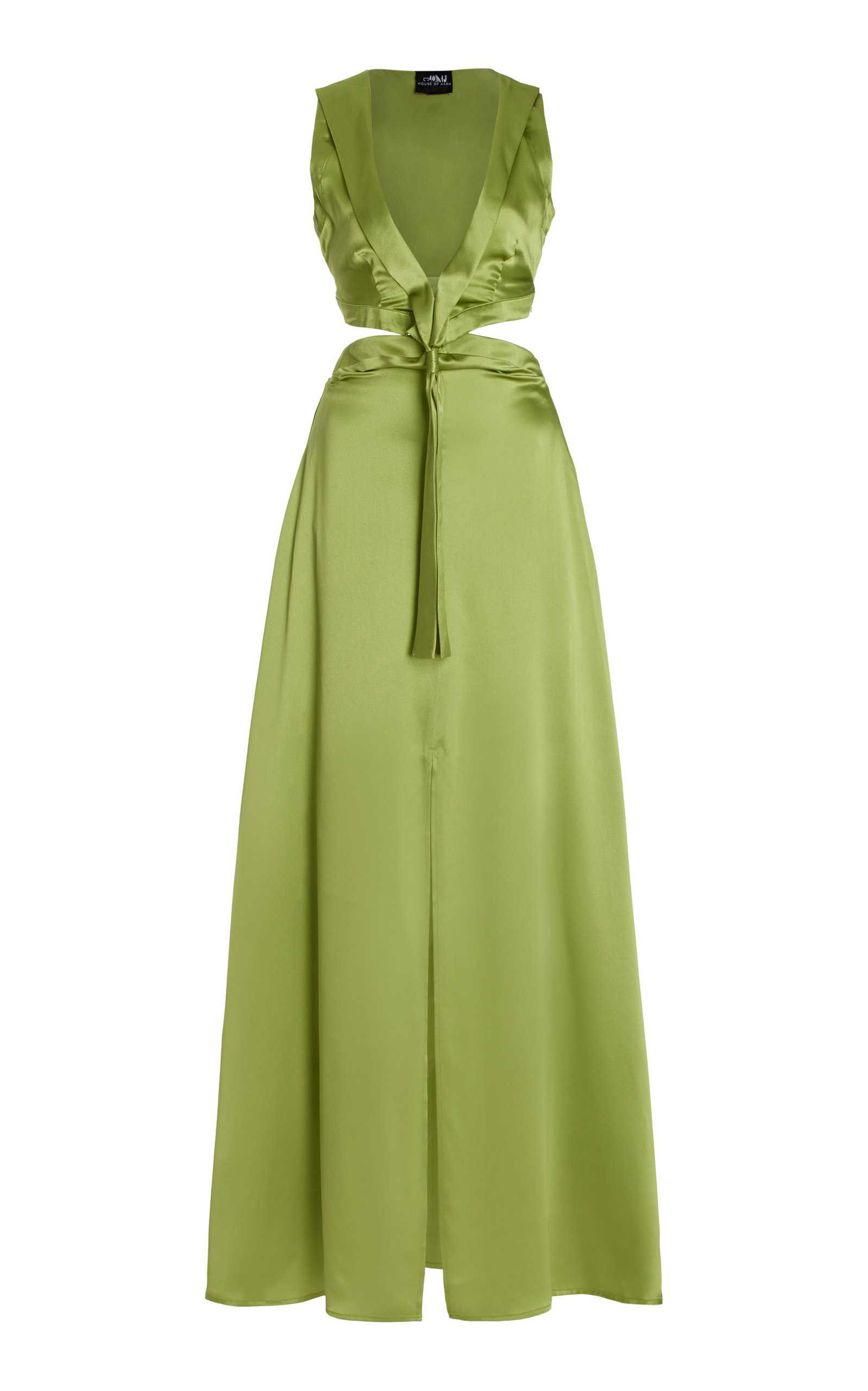 Silk Charmeuse Cutout Maxi Dress | Moda Operandi (Global)