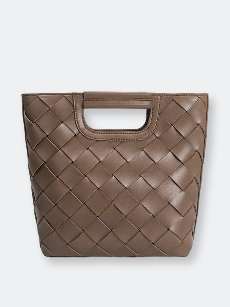 Robbie Taupe Medium Top Handle BagMelie Bianco | Verishop