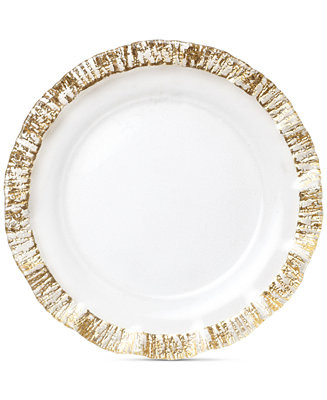 Vietri Rufolo Glass Gold Collection Service Plate/Charger  - Macy's | Macy's